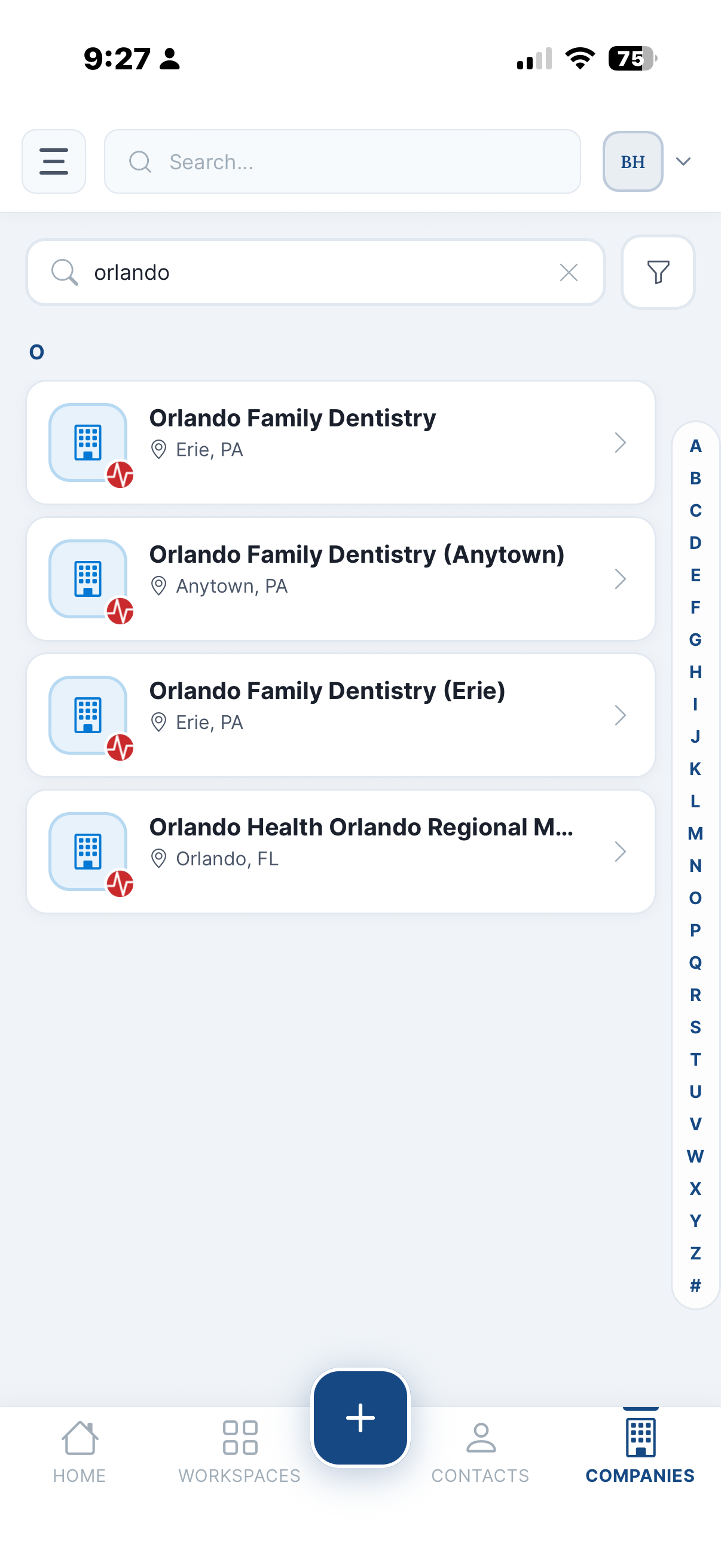 Mobile App Activity View